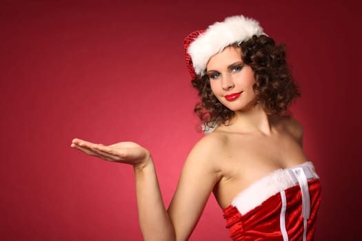 Woman holding something