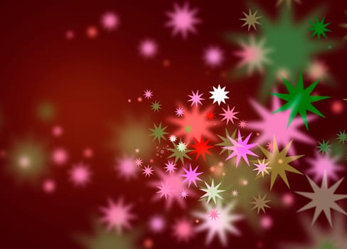Stars Christmas Card