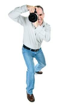 Photographer with camera