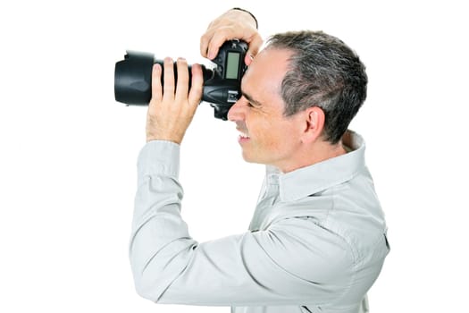 Photographer with camera