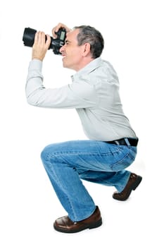 Photographer with camera