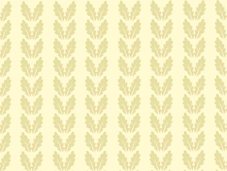 beige leaf pattern