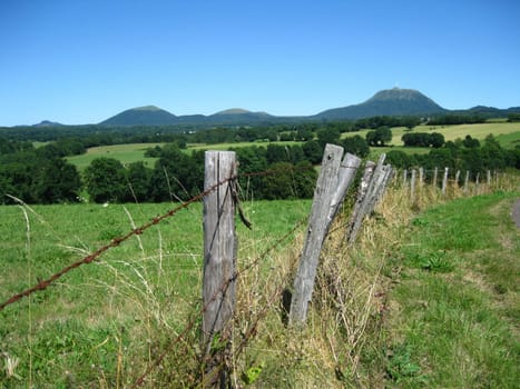 Landscape in Auvergne