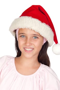 Adorable little girl with Christmas cup