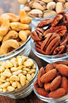 Bowls of nuts