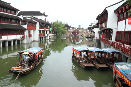 Ancient water village in Shanghai - Qiba
