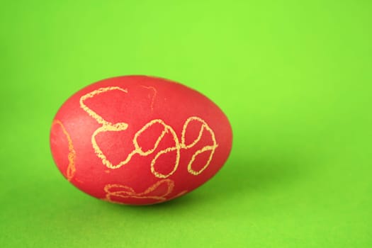red egg with inscription Egg
