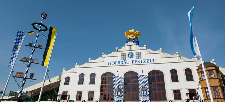 The Munich HB tent at the Oktoberfest