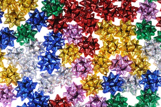 Multi-coloured bows