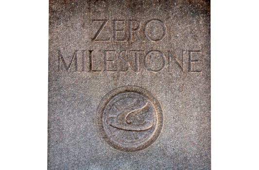 Zero milestone Washington,D.C.,USA