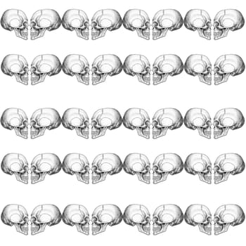 skulls - Halloween background