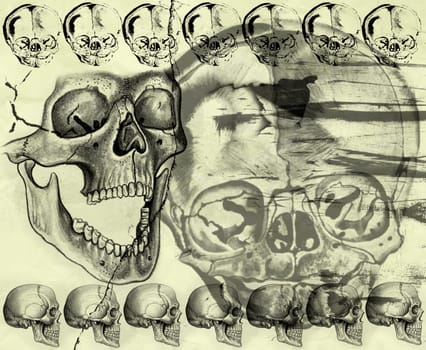 Halloween background in grunge style