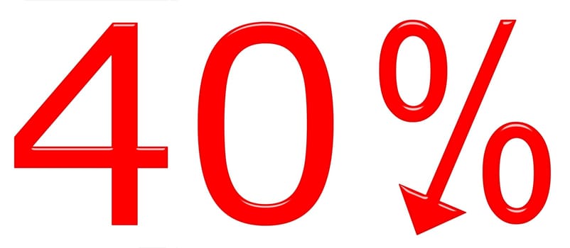 3D Forty Percent Off