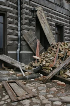 Destroyed photostudio