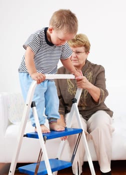 Playing with granny
