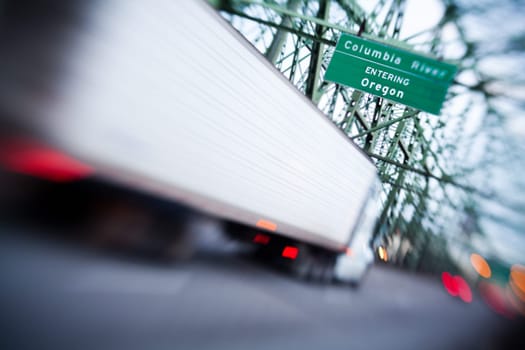 truck cargo - lensbaby, shallow focus