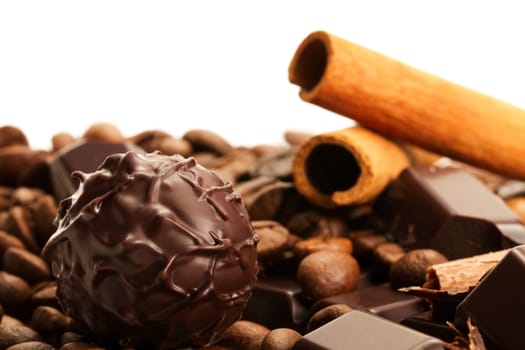 truffle before coffee beans cinnamon chocolate