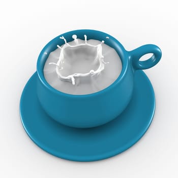 Milk splashes