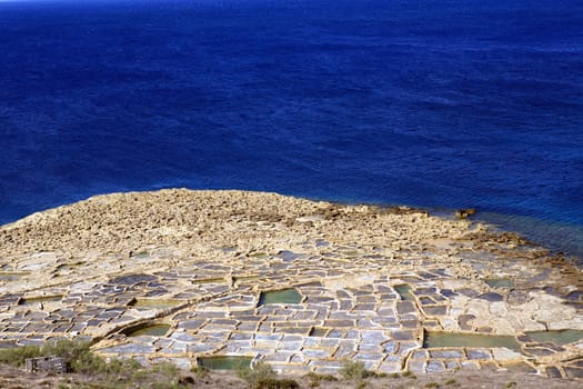 Salt pans near Marsalforn