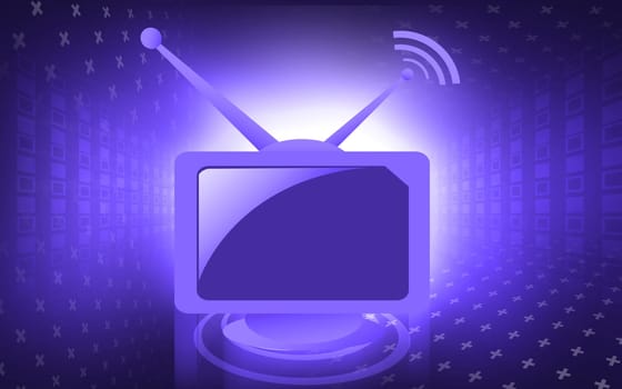 Illustration of a television monitor