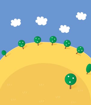 Oasis in desert