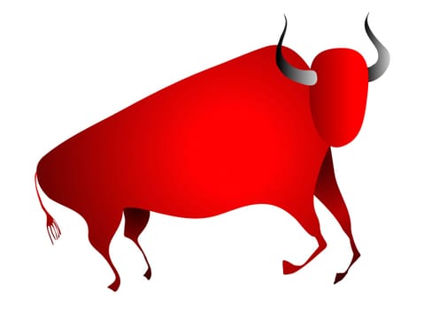 bull looks like cave painting