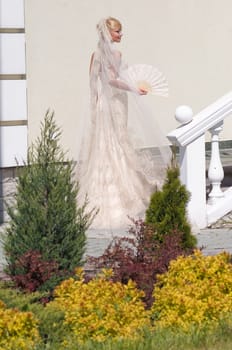 Bride In The Garden