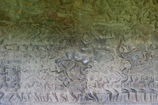 Ancient relief of the Khmer