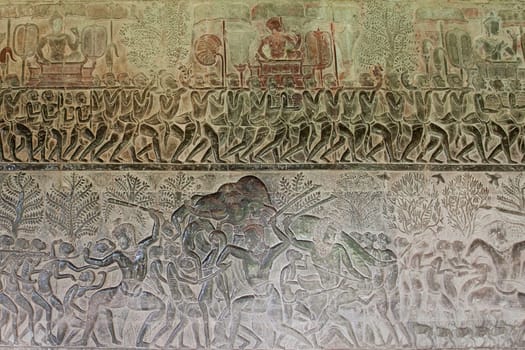 Ancient relief of the Khmer