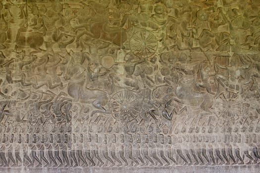 Ancient relief of the Khmer