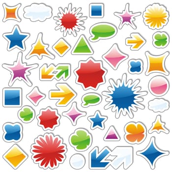 vector editable isolated web icons