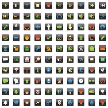 one hundred fully editable vector web ic