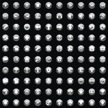 one hundred fully editable vector web ic