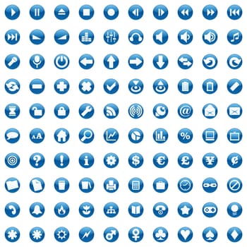 one hundred fully editable vector web ic