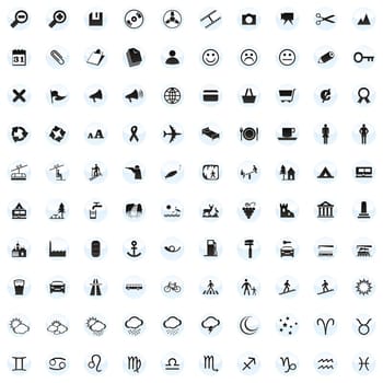 one hundred fully editable vector web ic