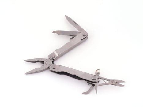 Multipurpose hand tool on a plain white background.