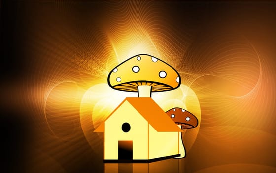 house under mushroom