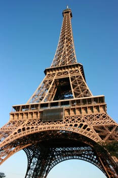 The Eiffel Tower by sunset