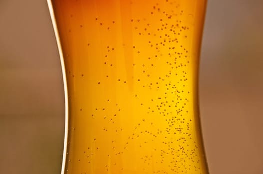 Wheat beer in the evening sun