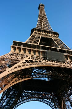 The Eiffel Tower by sunset