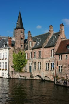 Buildings in Brugge, Belgium