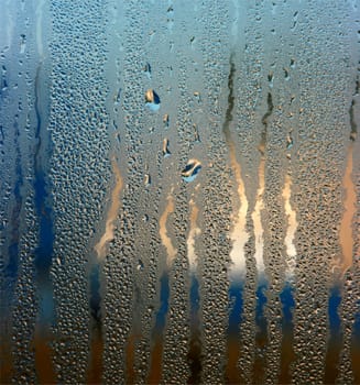 Colorful waterdrops
