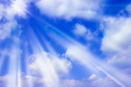 Sky-Blue-Clouds-Sun