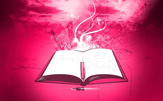 Book and pen