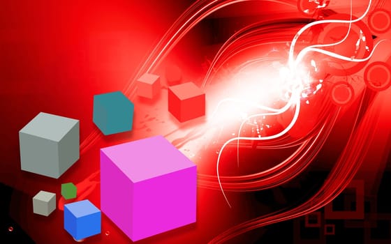 three graphical blocks