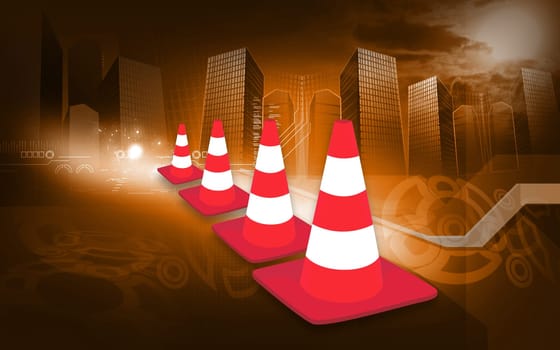 three rod divider cones