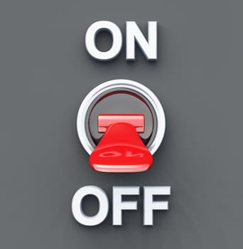 Turn off red silver black