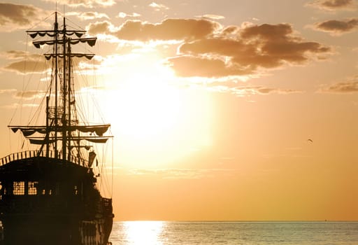 pirate ship horizontal orientation