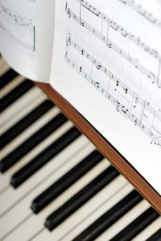 notes on the piano