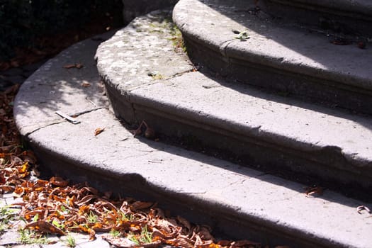 three flights of stairs